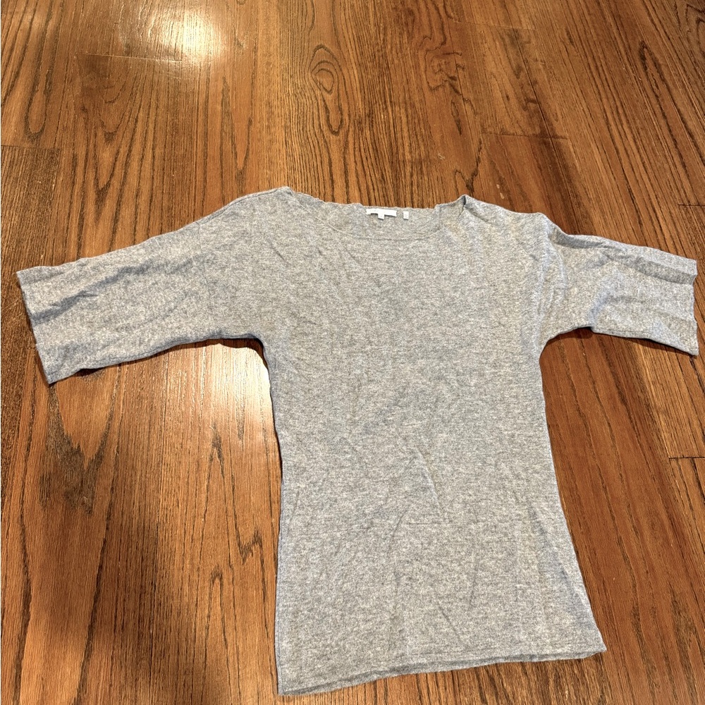 Vince gray cashmere long sweater size small